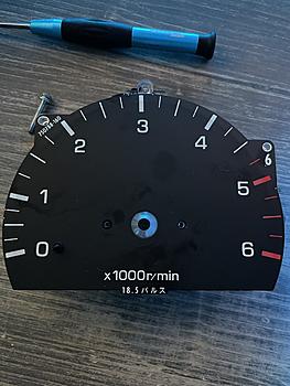 Old rev counter with 18.5 Pulses written