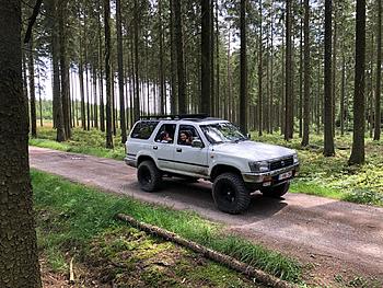 My 4runner in the woods